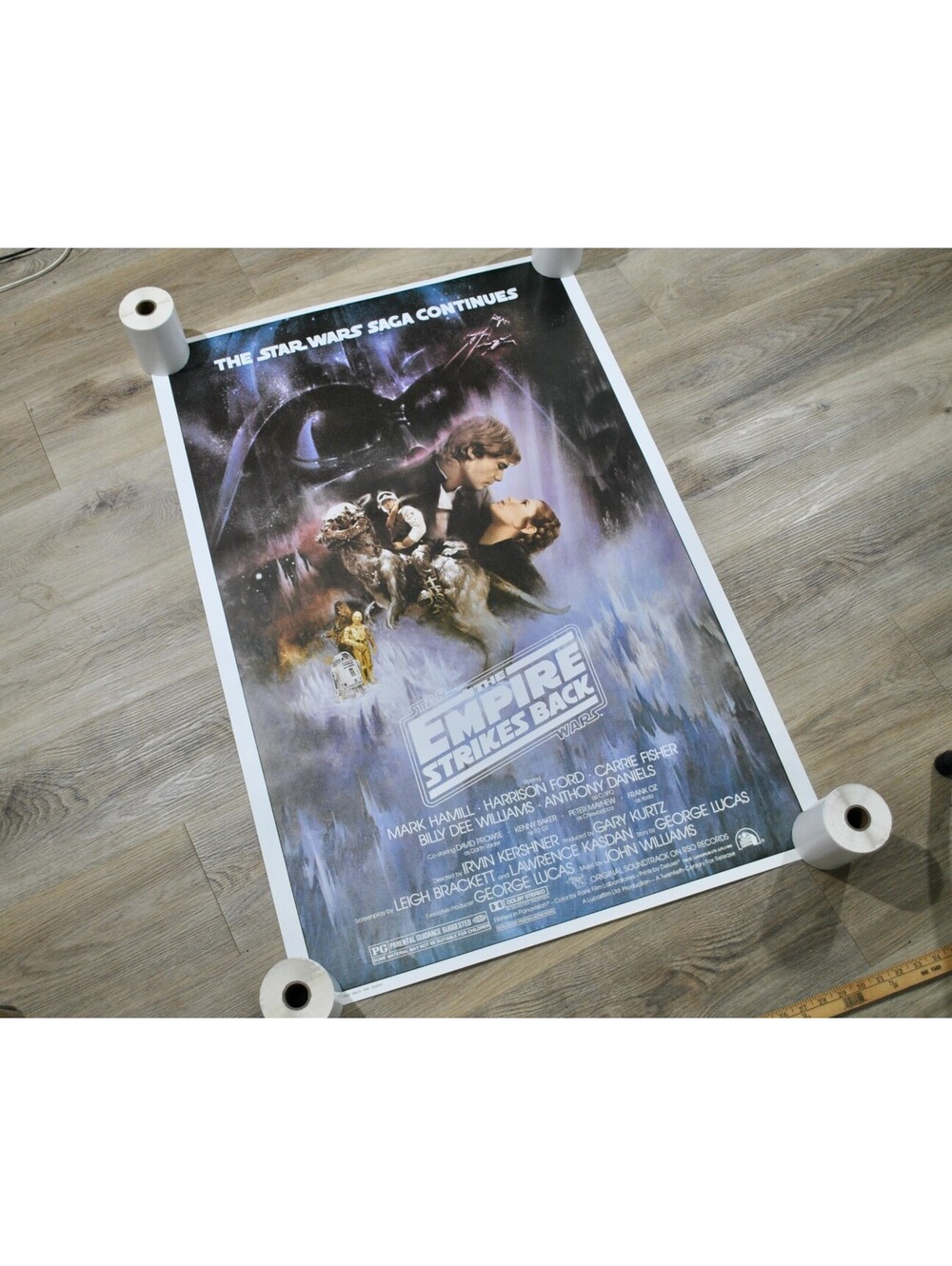 Star Wars Saga Continues The Empire Strikes Back Movie Film Poster Decor Sign